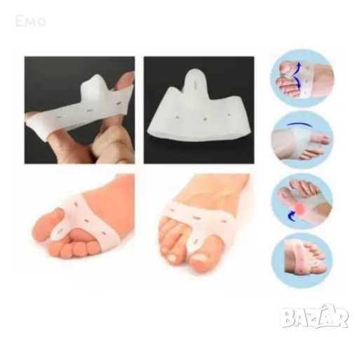 Два броя силиконови разделители за изпъкнали кокалчета, снимка 5 - Други - 48733101