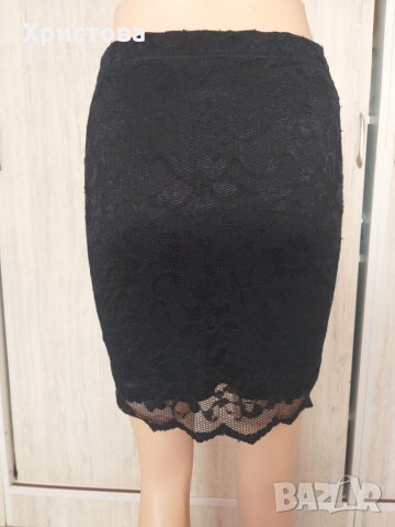 Дантелена пола ВЕРО МОДА в черно - 12,00лв., снимка 15 - Поли - 28382006