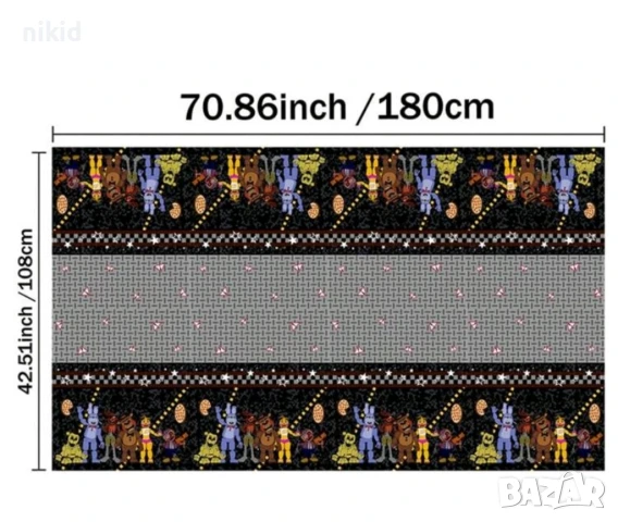 Five Nights at Freddy's Freddy Фреди нощи найлонова покривка за парти рожден ден, снимка 2 - Покривки за маси - 51037532