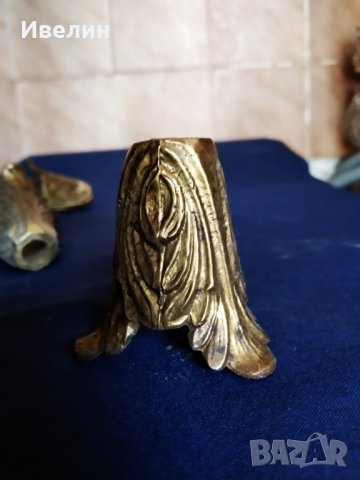 четири бронзови елемента,обкови , снимка 4 - Антикварни и старинни предмети - 29043780