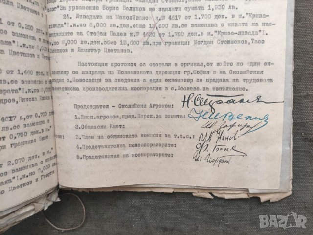 Продавам колекция от документи от с. Лесново Софийско ТКЗС Молотов, снимка 2 - Антикварни и старинни предмети - 33431058