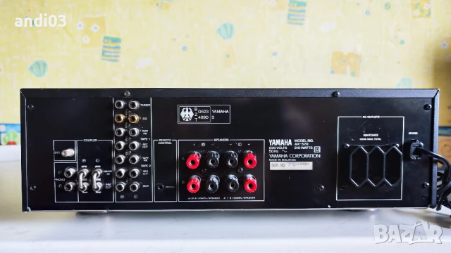 Стерео усилвател Yamaha AX-570 с оригинално дистанционно, снимка 6 - Ресийвъри, усилватели, смесителни пултове - 50633651