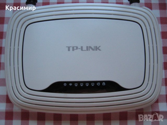 Продавам рутер - TP-Link TL-WR841N, снимка 2 - Рутери - 37977470