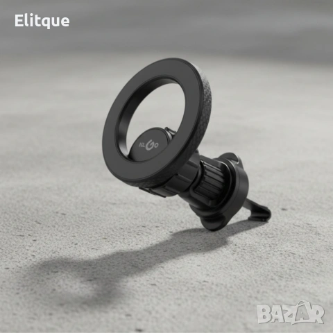 Магнитна стойка за телефон KLGO MagSafe Z20 – въртящ се държач за вентилационен отвор, снимка 7 - Други стоки за дома - 53074382