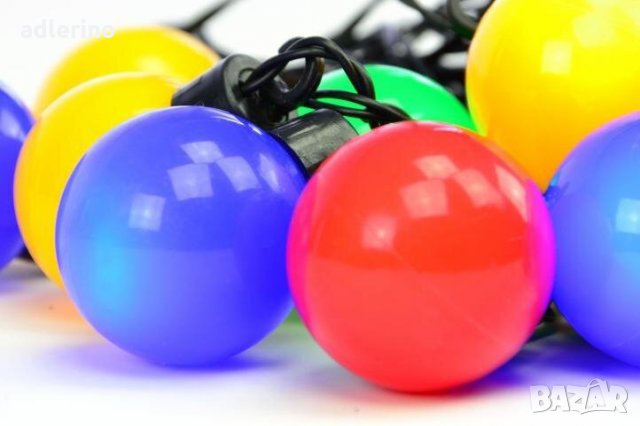 20 ЛЕД диода, парти лампички, парти осветление, домашна декорация - 5 цвята, с трафо , снимка 3 - Лед осветление - 34382017