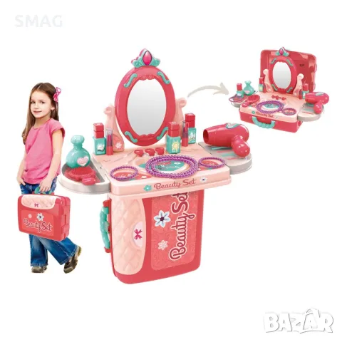 Кутия за бижута с огледало и аксесоари 26x10x20cm - 14 бр. S_1236057, снимка 3 - Други - 48244900