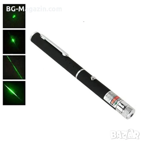 Мощен зелен лазер пойнтер показалка на батерии за котки кучета презентации играчка с приставка деца, снимка 6 - Друга електроника - 51040804