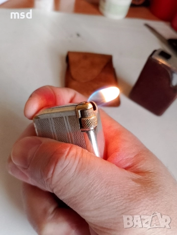 Посребрена френска запалка Flaminaire, снимка 5 - Запалки - 52262185