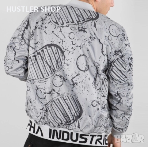 Мъжки двулицев бомбер ALPHA INDUSTRIES. Размер М, снимка 4 - Якета - 52816595