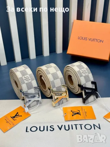 Louis Vuitton Колан Естествена Кожа Луис Витон Код D2074, снимка 6 - Колани - 49405553