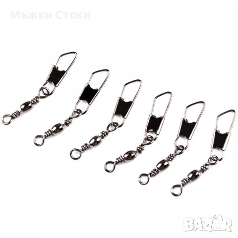 Вирбели с карабинка 6 бр. в пакет, снимка 2 - Такъми - 39596284