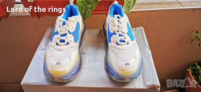 Оригинални мъжки маратонки / сникърси BALENCIAGA Triple S - 40 номер, снимка 2 - Маратонки - 51235590