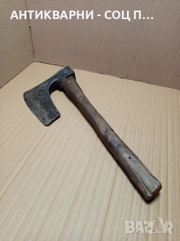Соц Стара Ръчно Кована Голяма Брадва. Номер 578., снимка 3 - Антикварни и старинни предмети - 53168696