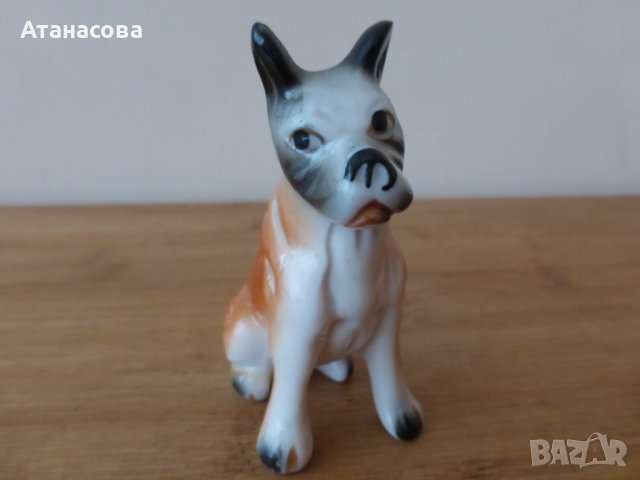 Немска порцеланова фигура Куче 80-те г статуетка, снимка 6 - Статуетки - 43643524