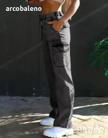 Дамски дънки с много джобове от пран деним, 3цвята , снимка 9 - Дънки - 48083698