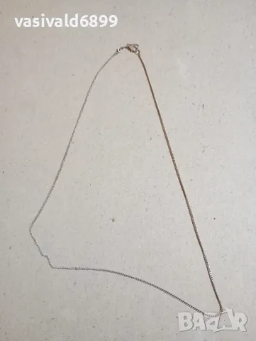 Сребърно синджирче , снимка 2 - Колиета, медальони, синджири - 48253333