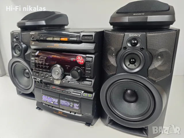 аудио система стерео уредба комплект SONY HCD-RX90 + дистанционно , снимка 6 - Аудиосистеми - 48150521