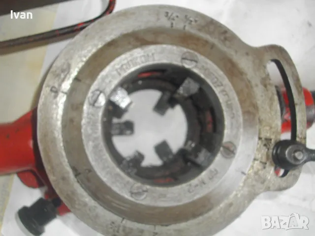 2 ЦОЛА Водопроводна Плашка ВИНТОНАРЕЗКА с поставени ножове 1 1/2-2 цола резби на тръби Полска PROKOM, снимка 5 - Други инструменти - 47317659