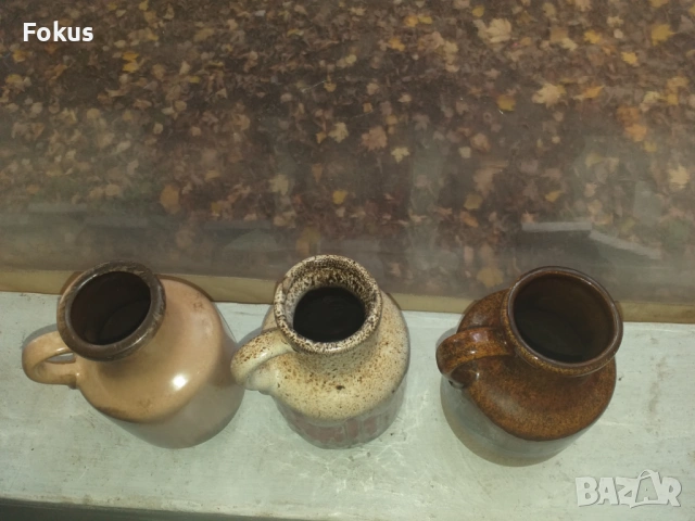 Немска керамика Лава лот от три халби, снимка 2 - Антикварни и старинни предмети - 53451870