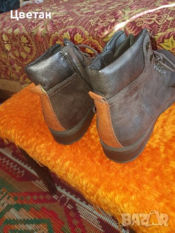 Продавам дамски кубинки 41 номер набук, снимка 3 - Дамски боти - 43787267