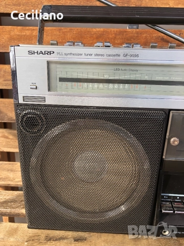 Радиокасетофон 💥Sharp GF-9595E(45w) -Рядък,в състояние!, снимка 6 - Радиокасетофони, транзистори - 52842207