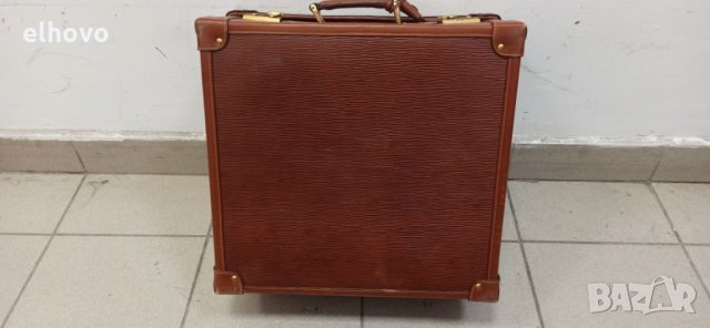 Австрийски кожен куфар Nigst Wien, снимка 3 - Куфари - 32951454