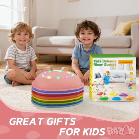 Детски стъпала, неплъзгащи се и издръжливи сензорни играчки, стъпала за баланс, 3-5 години, снимка 6 - Образователни игри - 53411302