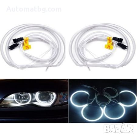 LED Ангелски очи с вграден мигач Automat, за BMW E46, снимка 2 - Аксесоари и консумативи - 27730919