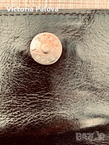 Черна чанта STABA Италия,естествена кожа, снимка 6 - Чанти - 38404478