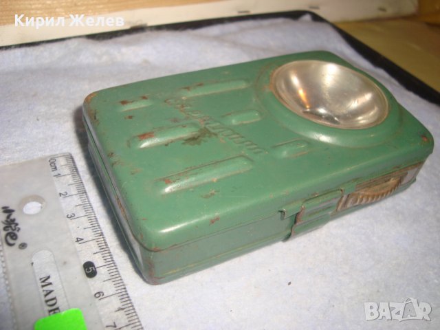 СВЕТЛИНА - СТАРО СИГНАЛНО МЕТАЛНО РЯДКО РЕТРО БГ - ФЕНЕРЧЕ ВОЕННО 32171, снимка 3 - Антикварни и старинни предмети - 38276922