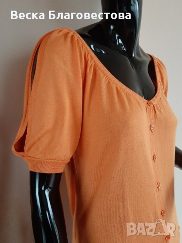Оранжева Блуза MOSHINO, снимка 3 - Туники - 28176569