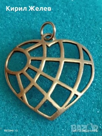 СРЕБЪРНА ВИСУЛКА във ФОРМАТА на СЪРЦЕ ❤️ ПОДХОДЯЩ АКСЕСОАР за ЕЖЕДНЕВИЕТО 52471, снимка 5 - Колиета, медальони, синджири - 52855553