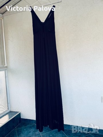 Дълга черна рокля OYSHO,Испания, снимка 5 - Рокли - 36699566