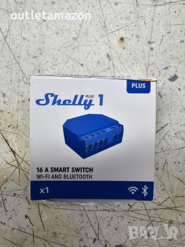 Смарт реле Shelly Plus 1, x1 канал 16A, Wi-fi и Bluetooth, снимка 5 - Друга електроника - 53436700