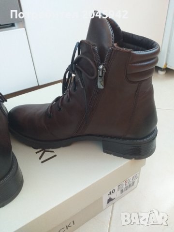 Дамски кожени боти, снимка 14 - Дамски боти - 38998908