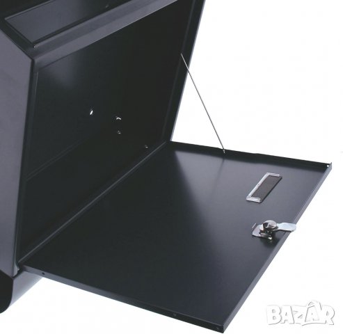 Пощенска кутия BURG-WÄCHTER с отделение за вестници и табелка, поцинкована стомана, снимка 4 - Други - 39966185