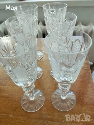 Кристални чаши за ракия, снимка 8 - Чаши - 50370355