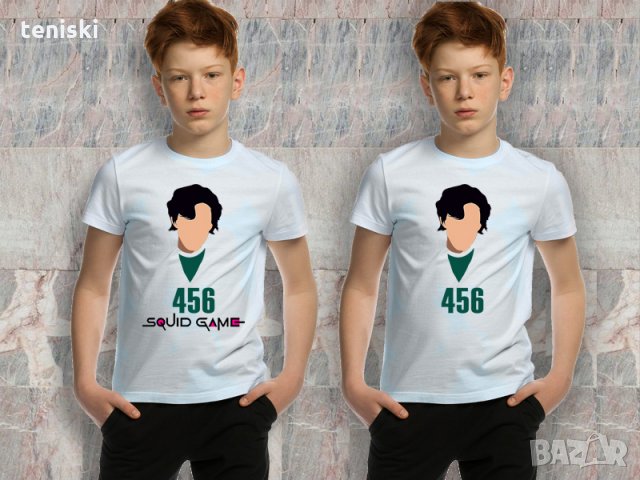 Тениски от сериала Squid Game Игра на калмари 8 модела Мъжки и детски, снимка 11 - Тениски - 34932956