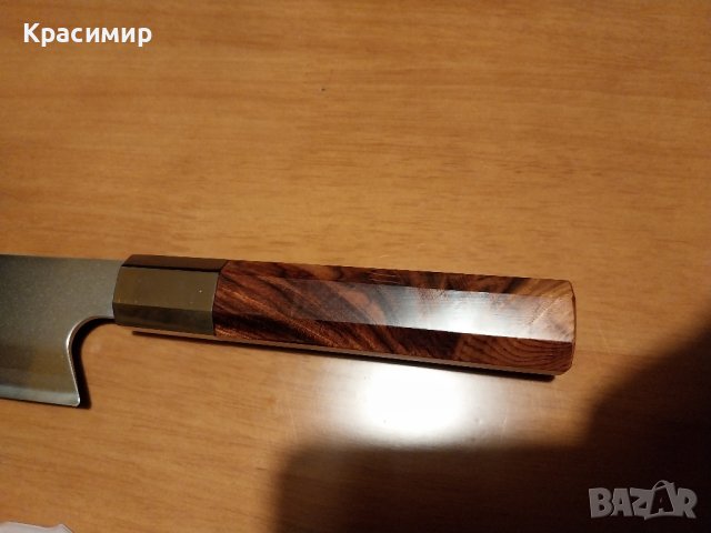 Кухненски нож от Дамаска стомана, снимка 9 - Прибори за хранене, готвене и сервиране - 44014172