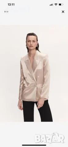 Нов блейзър Mango xs сатен, снимка 4 - Сака - 50040960