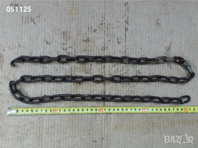 масивен стоманизиран синджир, окова 130 см