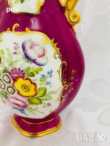 антикварна порцеланова ваза , снимка 6 - Вази - 48716974