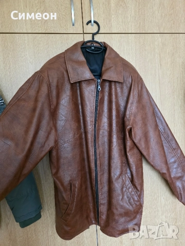 Мъжко кожено яке, снимка 2 - Якета - 52096092