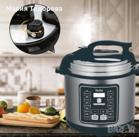 Мултикукър под налягане Voltz, 1000W/6л./70kpa - 9 програми