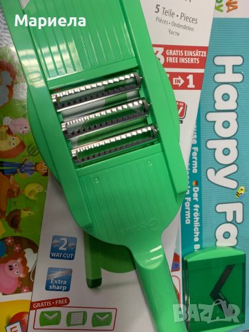 Ръчно ренде с приставки 6в1  / Nicer Dicer Genius, снимка 3 - Прибори за хранене, готвене и сервиране - 43266639