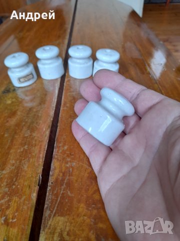 Стар порцеланов изолатор #4, снимка 2 - Антикварни и старинни предмети - 36718686