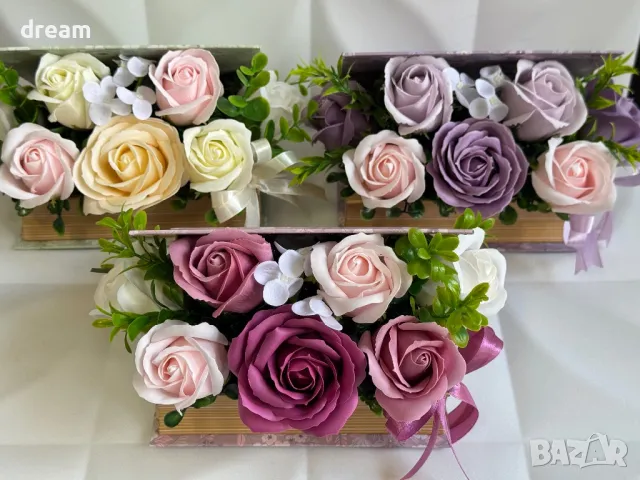 Букет от сапунени рози , снимка 1