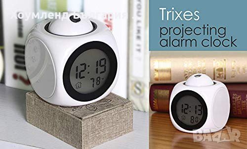 Страхотен дигитален LCD часовник и термометър с холограмна прожекция, снимка 6 - Друга електроника - 43198814