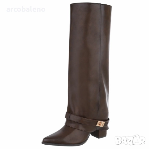 Дамски ботуши на висок ток, 3цвята , снимка 2 - Дамски ботуши - 52325854