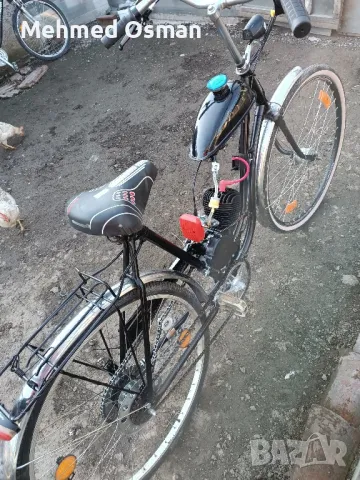 велосипед мотор 100 кубика черен, снимка 3 - Велосипеди - 49846395